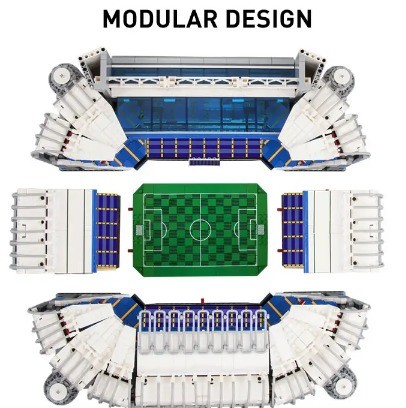 Educational Toys for Bernabeu Football Stadium Model Building Blocks 1 600 Scale 8kg