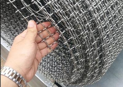 Locked Crimped Ss 304 Wire Mesh 40 Micron , 0.8mm-12.7mm Architectural Mesh Screen