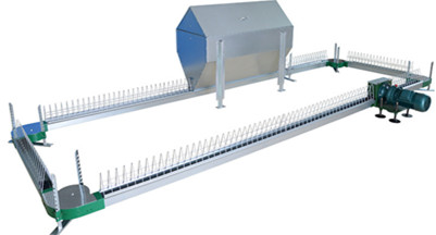 Цепной питаясь цыпленок системы разводя оборудование