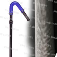 Poteaux de nettoyage de gouttières en fibre de carbone de 20 pieds avec 45°, 90° coudes en silicone bleu et tubes en carbone pour les ménages