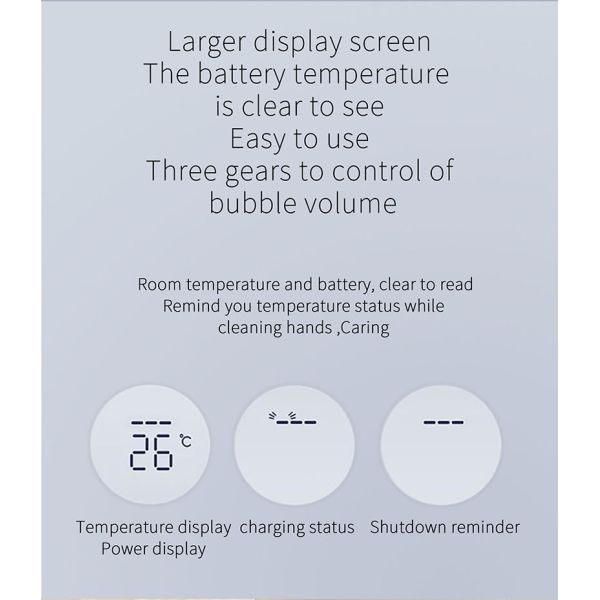 Rechargeable 320ml Automatic Soap Dispensers Wall Mounted Hand Wash