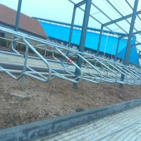Estructura de acero moderna Granja de vacas Cuadro de acero sostenible Edificios agrícolas