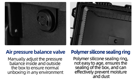 Maleta rígida estanca IP67 personalizada de 590x420x290mm para herramientas OEM ODM