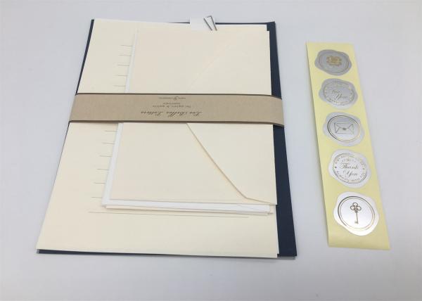 Fancy Writing Recycled Paper Greeting Cards , Blank Recycled Paper Photo Christmas Cards