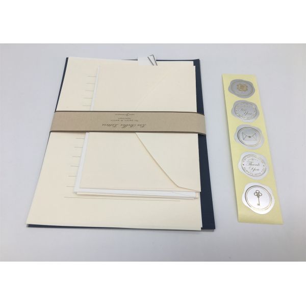 Fancy Writing Recycled Paper Greeting Cards , Blank Recycled Paper Photo Christmas Cards