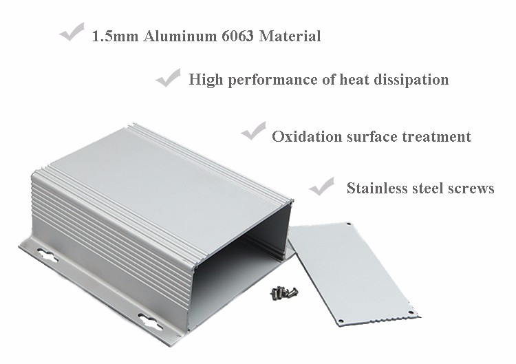 Зашкурьте теплоотвод 48*148*130 мм кисловочных приложений оксидации алюминиевых алюминиевый