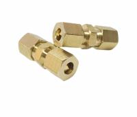 Encaixes de tubulação materiais de bronze da compressão do CNC 1/4