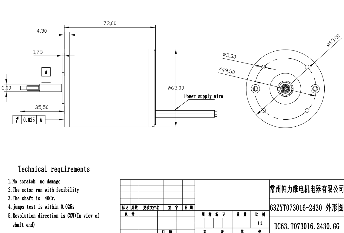 ZYT Series High Torque Permanent Magnet DC Motor 12V 24V 40V 1800RPM 6300RPM