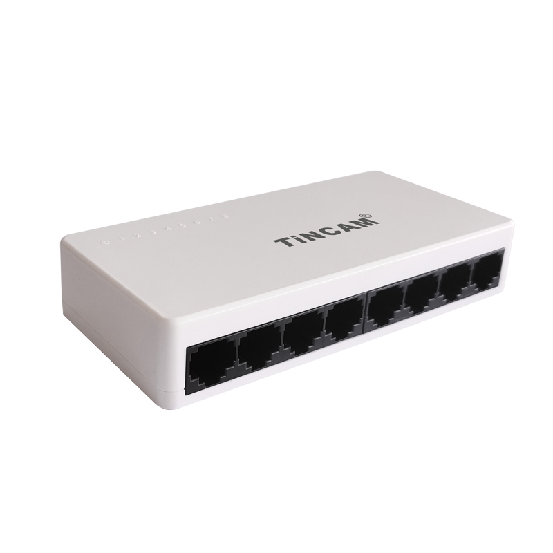 8-Port Gigabit Ethernet Switch Unmanaged Plug & Play Network Switch 10/100/1000Mbps RJ45 Desktop Plastic Housing External 5V Power Adapter TBC-S5008ES