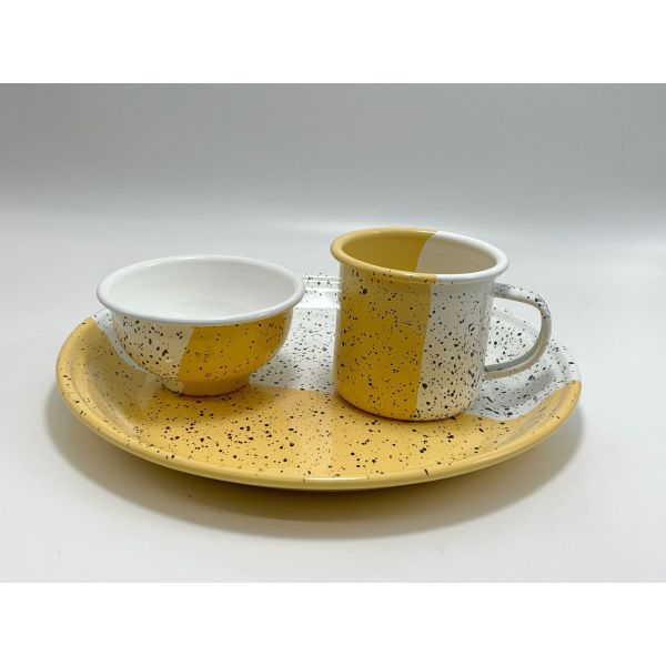 Enamel Coating Porcelain Marble Coating Kitchen Set Enamelware Cookware Casserole Pot
