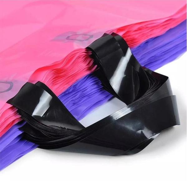 Cloth Packaging, Apparel Bags, Merchandise Pink and Purple Thick Plastic PVC Gift Bags Retail Clothing Shopping Bags