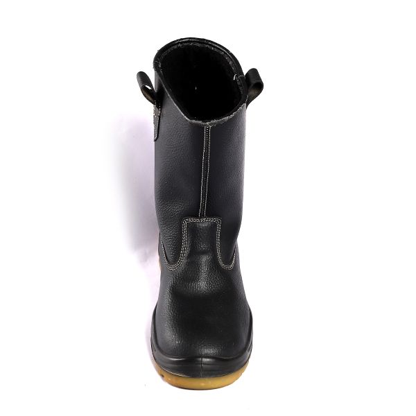 Shengjie Черная обувь настраиваемая рабочая обувь для мужчин Стальная ножка водонепроницаемая антискользящая рабочие ботинки высокие ботинки