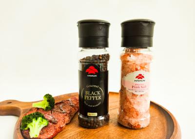 Plastic Refillable Salt And Pepper Grinder Customized Colors