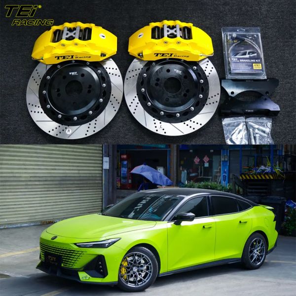 Front Big Brake Kit 6 Piston Caliper With 355x32mm Rotor BBK Auto Brake System For Changan UNI-V 18 Inch Car Rim