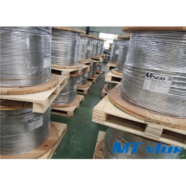 1 / Tubulação bobinada soldada tubo da liga de níquel de 4 polegadas com superfície recozida brilhante