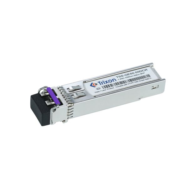 TSS-GE50-55DCR 1.25G 50km 1550nm SFP Hot Pluggable Transceiver Module with DDMI Support