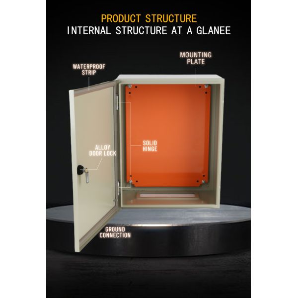 IP65 protection ce certified outdoor waterproof steel distribution box for factory meter engineering monitoring