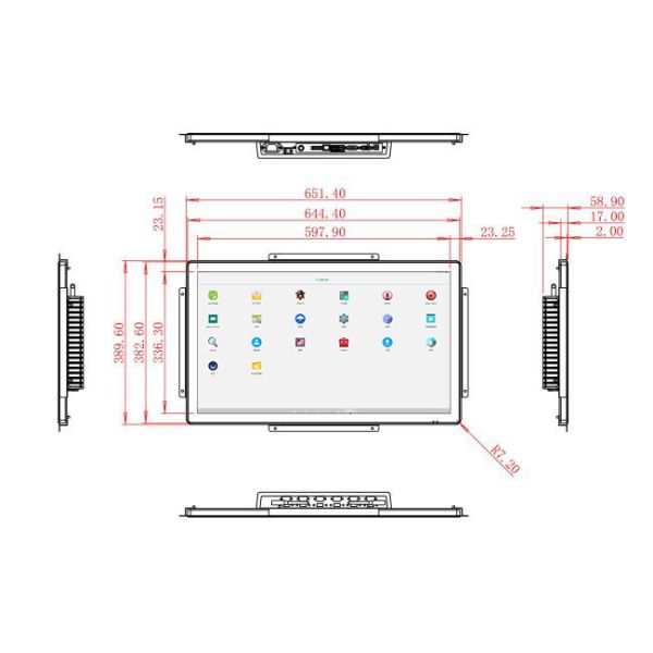 27-Inch Android Touch Screen for Gaming Systems and Interactive Displays