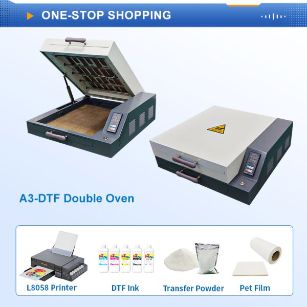 FCOLOR Double Layer DTF Dryer Oven New Multifunctional A3 Print Leading Pigment Manufacturing Curing