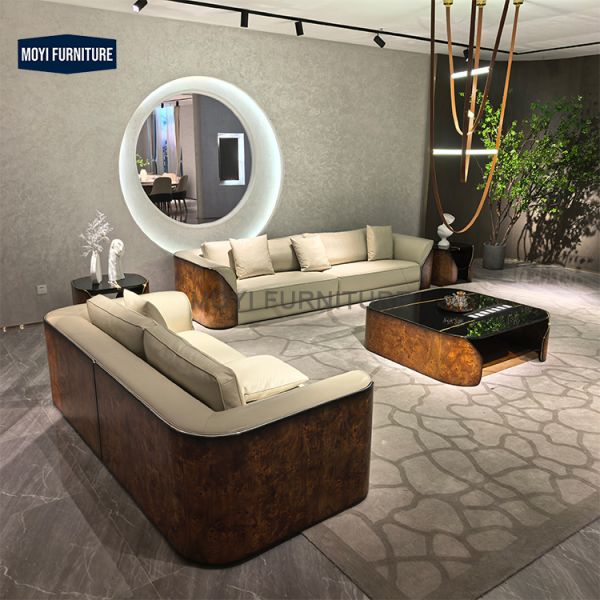 Luxury Modern Living Room Furniture Elegant Couches Contemporary Leather Sofa