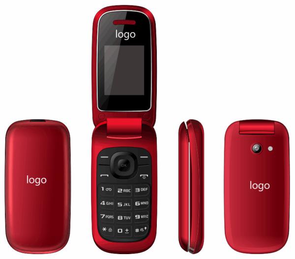 E1272 1.77inch High Quality Newest Flip Phone guatemala GSM 4 bands 1.77inch size flip dual sim mobile phone