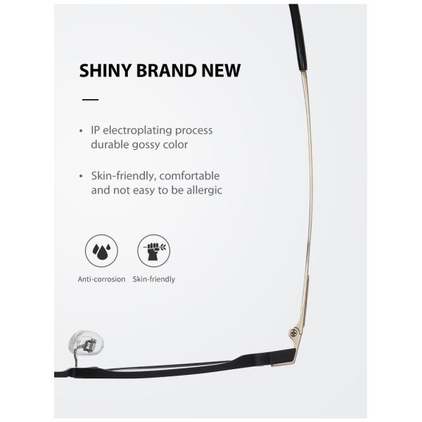 Не CE объективов Очкиes виска кабеля титана рецепта ясный