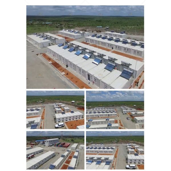 Mão de obra modular da acomodação portátil Heatproof que abriga o aço claro