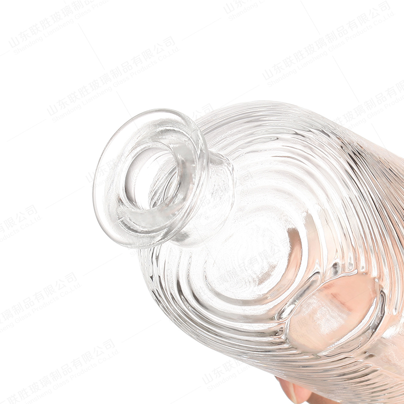 Прозрачное стекло Водка Виски Бутылки 375 мл 500 мл Супер Флинт Стекло Ликер Дух Т Корка