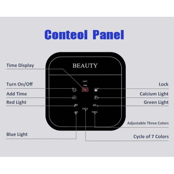 LED Light Therapy for Face - 7 Colors Photon PDT Near Infrared Light Therapy Professional LED Face Mask