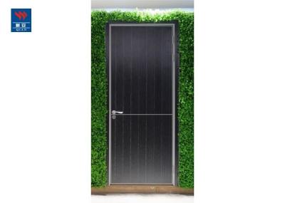 Portas de madeira modernas da porta interior à prova de som do quarto com quadro