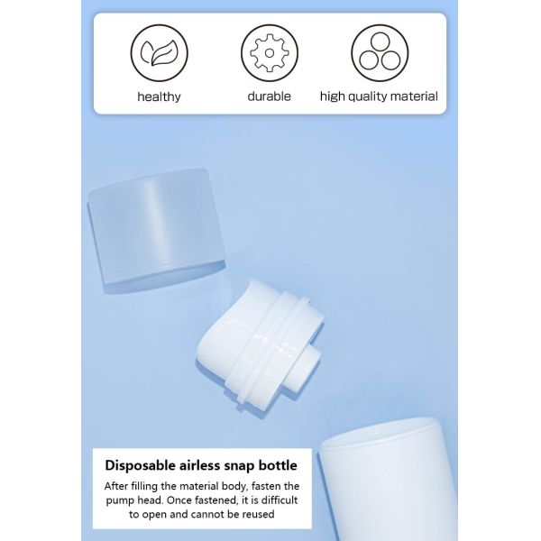 Garrafa mal ventilada sustentável 50ml 100ml 150ml da bomba dos PP com tomada central do furo