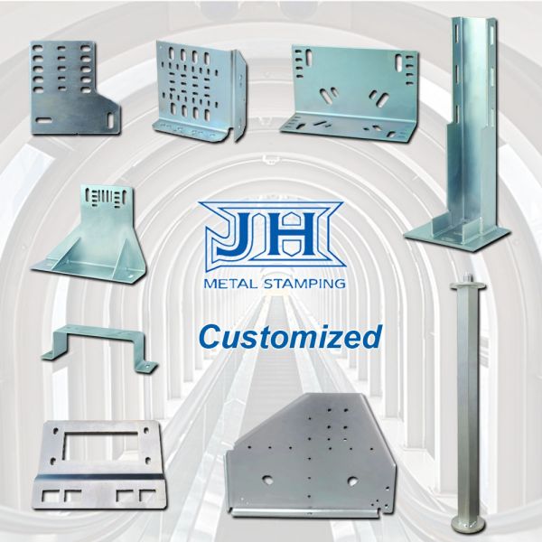 OEM Zinc Powder Coating Bending Elevator Fixing Bracket According Drawings