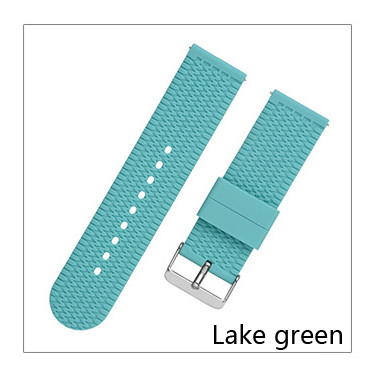 Cabeça lisa esperta anti 18mm suado 20mm da correia de relógio do silicone do pulso 22mm 24mm