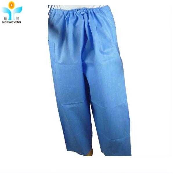 High Breathability Medical Scrub Suit Zipper Closure With Collar Individual Packaging