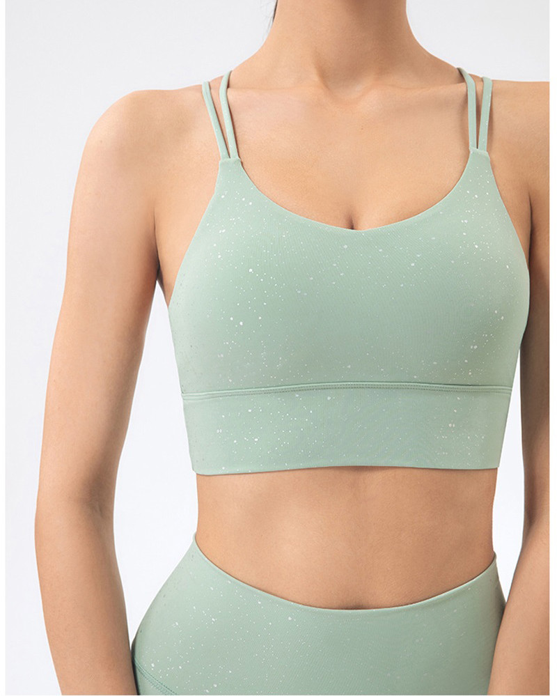 Внезапный набор йоги Sequin одевает наборы разминки 2 частей женщин Wicking влаги нейлона