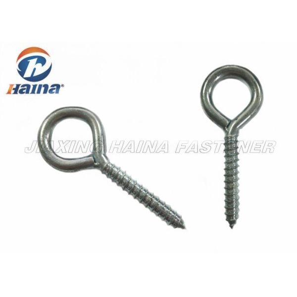 High Tensile M12 Eye Bolts For Wood Screw Eye Hooks With Sharp Threading