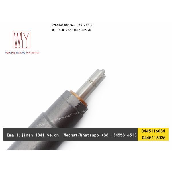 Bosch Genuine Piezo Fuel Injector 0445116035 0445116034 for VW 03L130277C