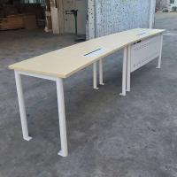 Rectangular de madeira escritório de escritório curvo CEO Sala de reuniões Mesa de treinamento de escritório