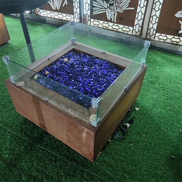 Safety Smokeless Patio Gas Firepit Outdoor Propane Fire Pits 800*800*400mm