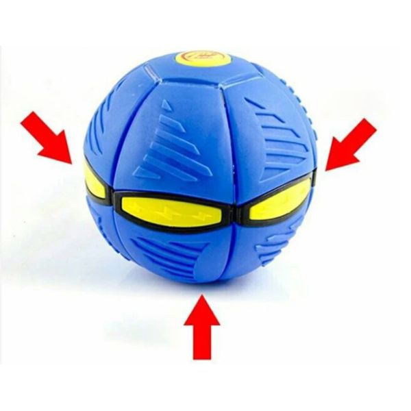 Boule de chien volant LED Jouets interactifs pour animaux de compagnie Jouets interactifs pour chiots en caoutchouc en plastique