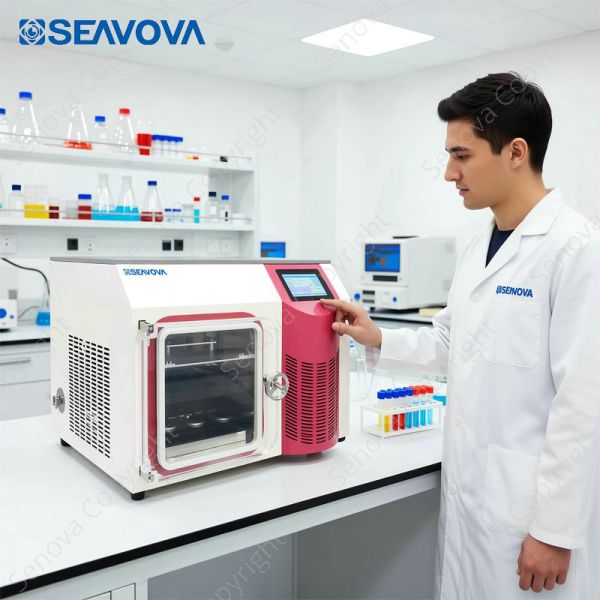 SS304 Laboratory Lyophilizer -88C 3Kg Pilot Freeze Dryer NovaDryer-BD101