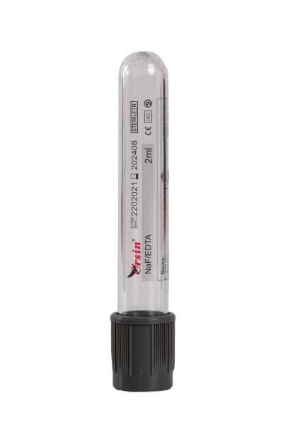 0.5ml 1ml Glucose Tube Black Sodium Fluoride Tube For Glucose