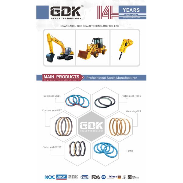 Стекло кольца носки поршеня уплотнения WR кольца носки Gdk гидравлическое - уплотнение кольца с направляющими волокна 4J3236 для экскаватора CAT