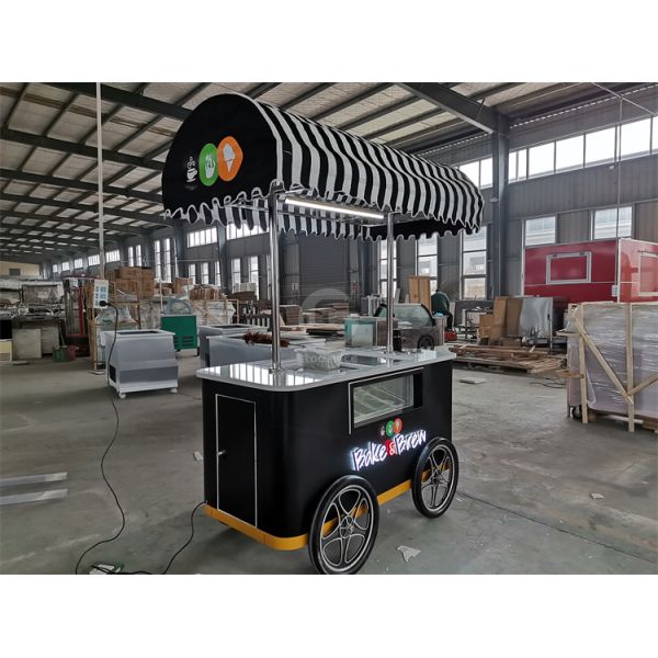 Multi-Function Coffee Carts Food Carts Mobile Food Cart for Ice Cream