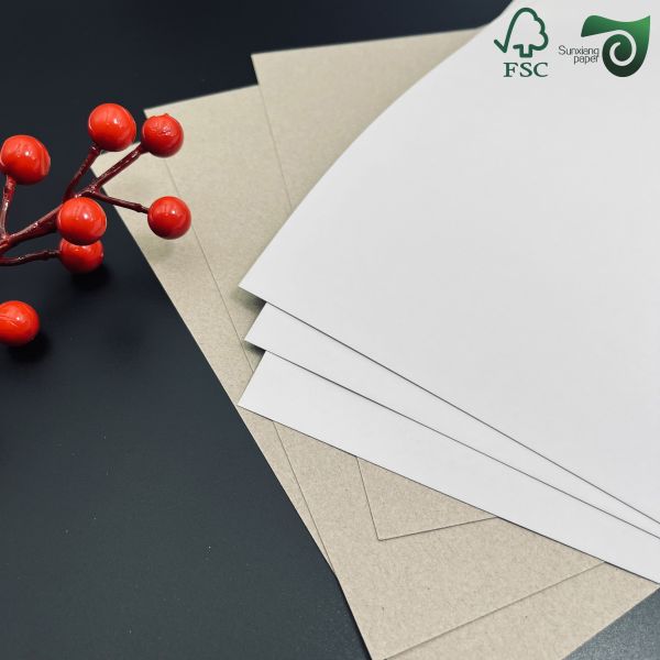 FSC Certified 635mm 914mm White Coated Board With Grey Back Recycled Printable