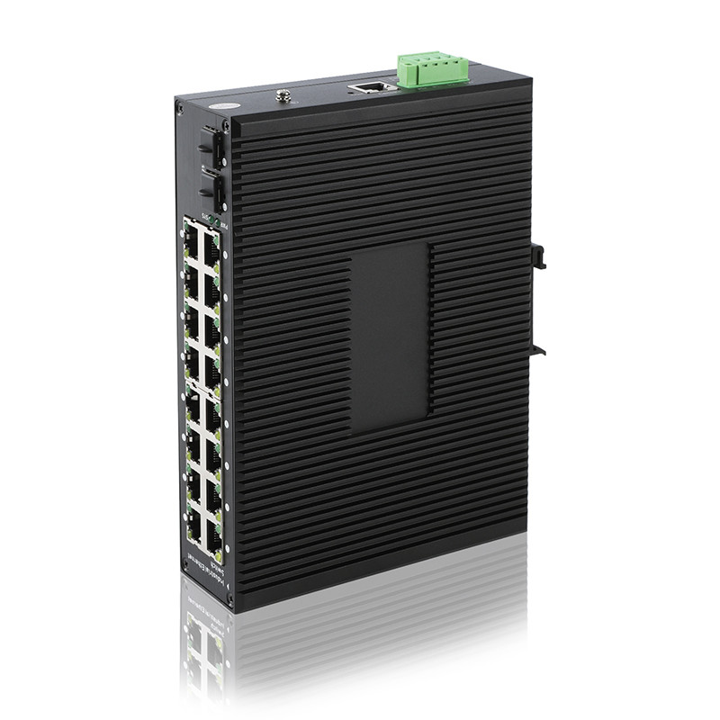 Порт POE 16 гигабит управлял промышленным DC порта 48-56V SFP переключателя 2 Poe