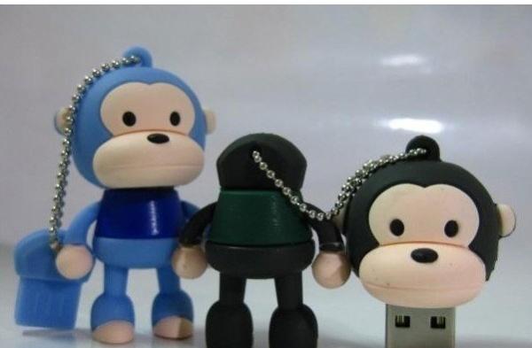 O flash bonito de USB do macaco grande bonito da boca conduz