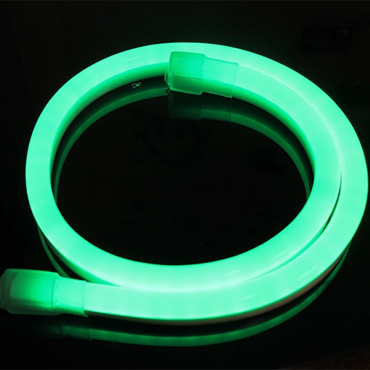 LED Neon Tube Light Green Flex Neon Rope Light 120pcs SMD2835 LEDs per Meter 10W Power Consumption Waterproof Soft Tube Strip Lights