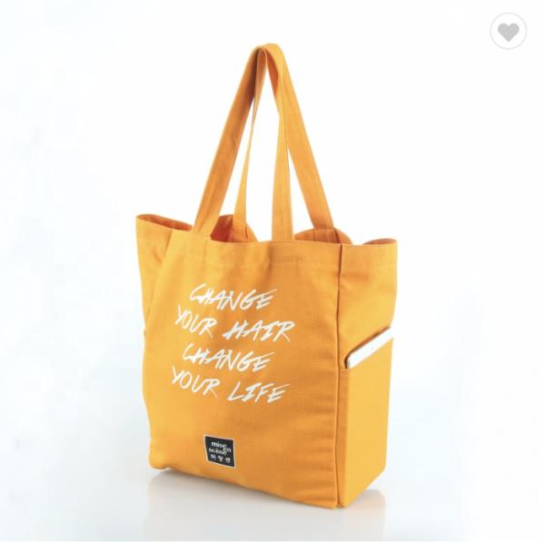 Tote Bag Blank Shopping Bag Casual Large Canvas Tote Bags Custom Logo Pattern Lady-Designed Young Woman'S Underarm Handbags