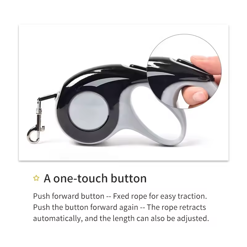Colored Sublimation Automatic Retractable Dog Leash Heat Transfer Pet Leash Cat Leash 3M And 5M